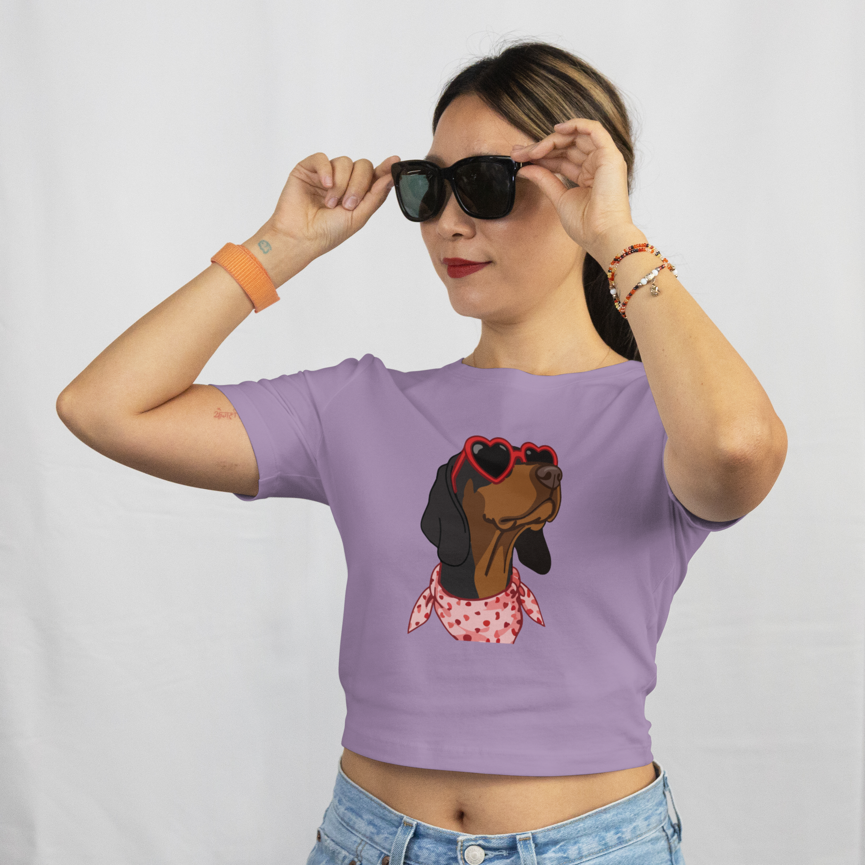 Saint Guas Mood Pet Capsule - Pointer Premium Crop T-Shirt