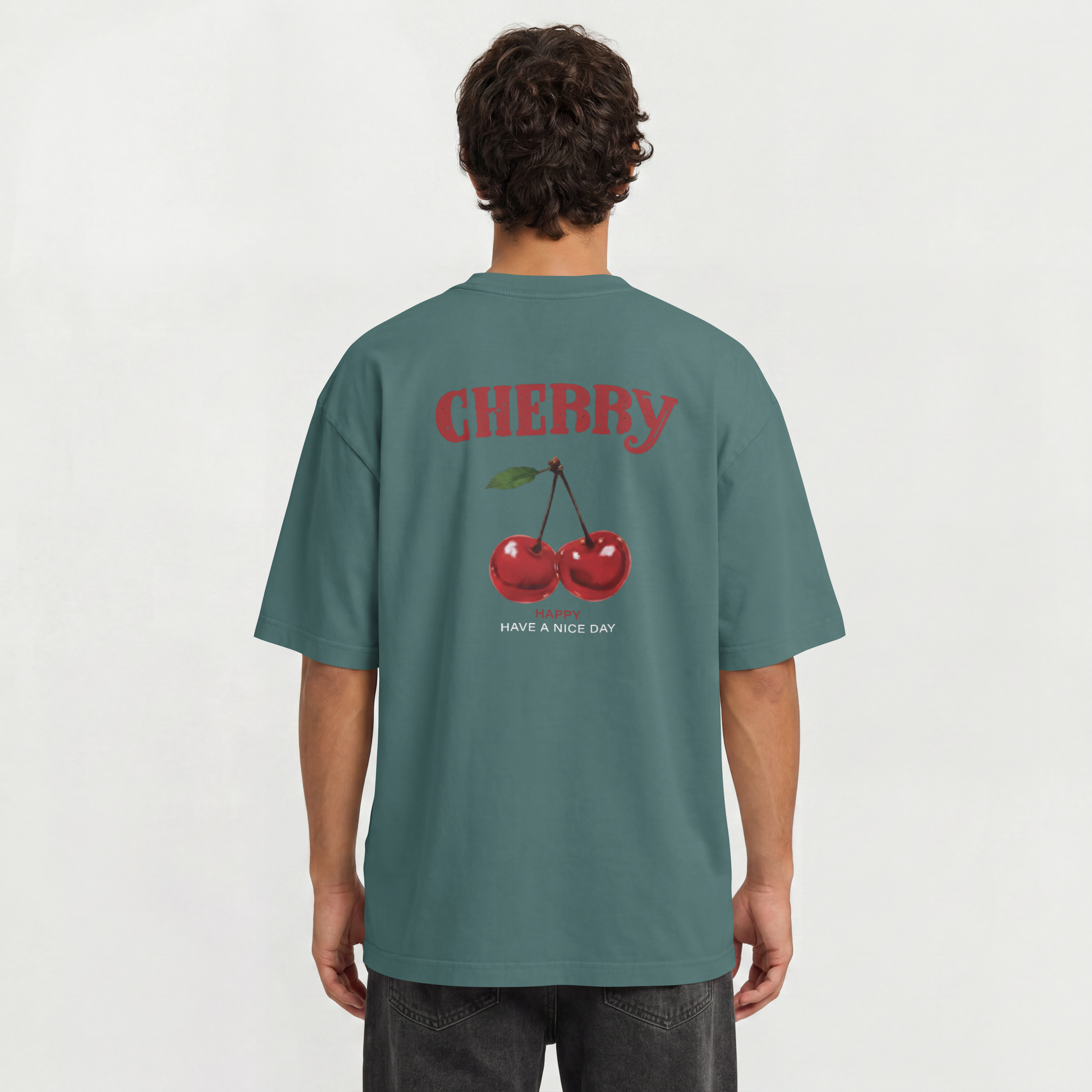 Saint Guas Statement Capsule – Cherry Premium Oversize T-Shirt