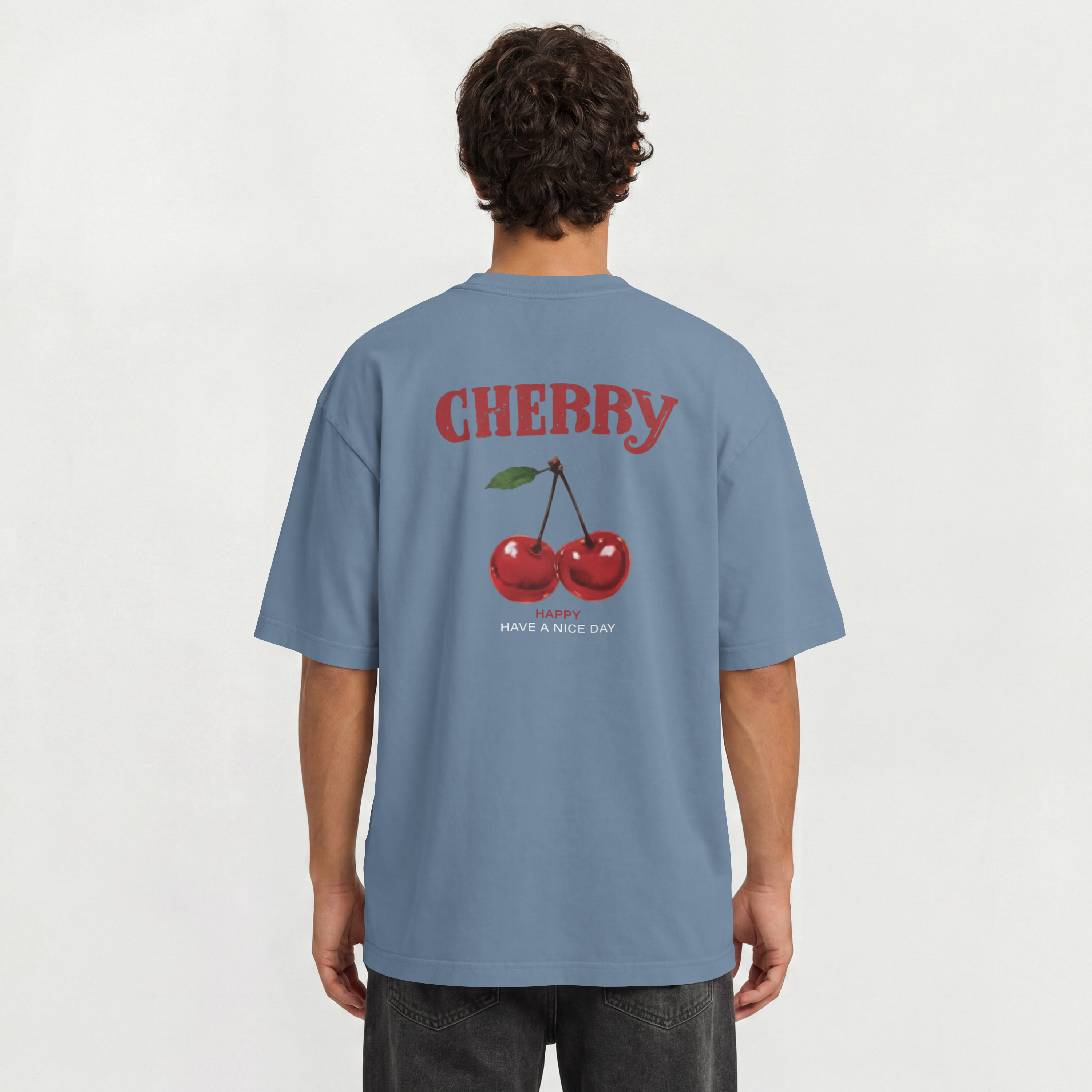 Saint Guas Statement Capsule – Cherry Premium Oversize T-Shirt