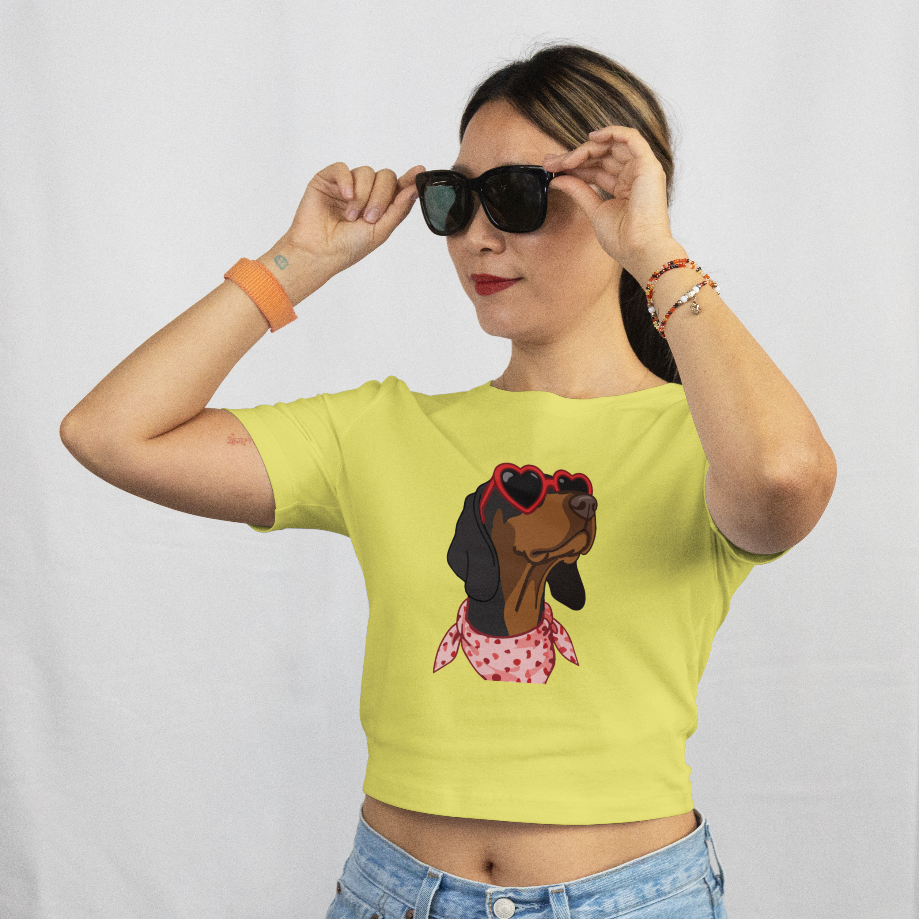 Saint Guas Mood Pet Capsule - Pointer Premium Crop T-Shirt