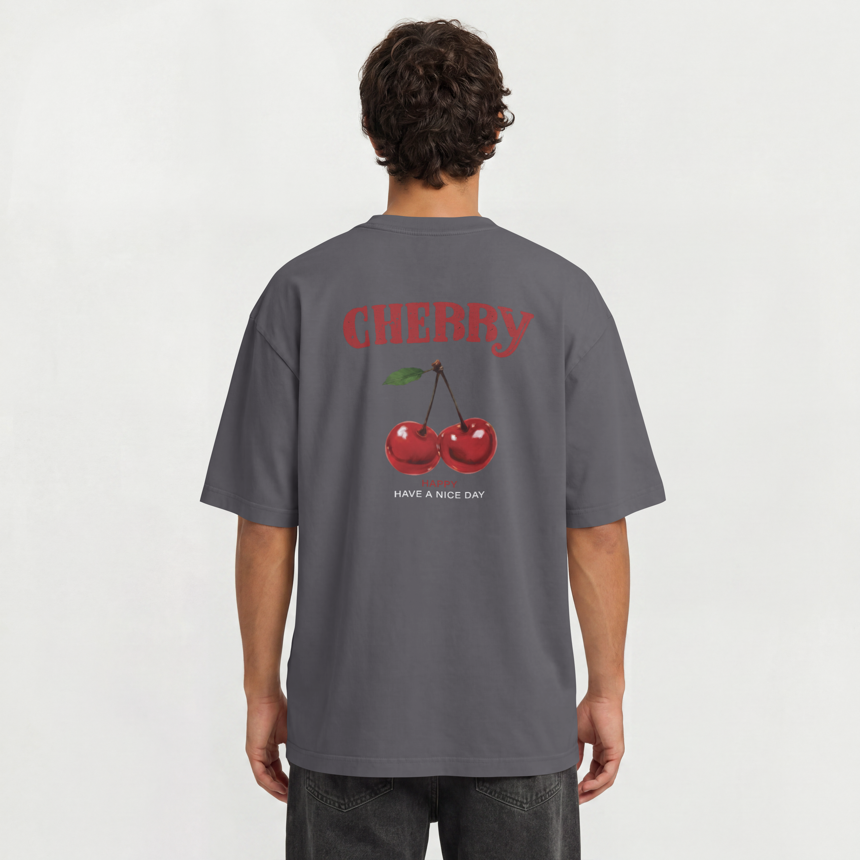 Saint Guas Statement Capsule – Cherry Premium Oversize T-Shirt