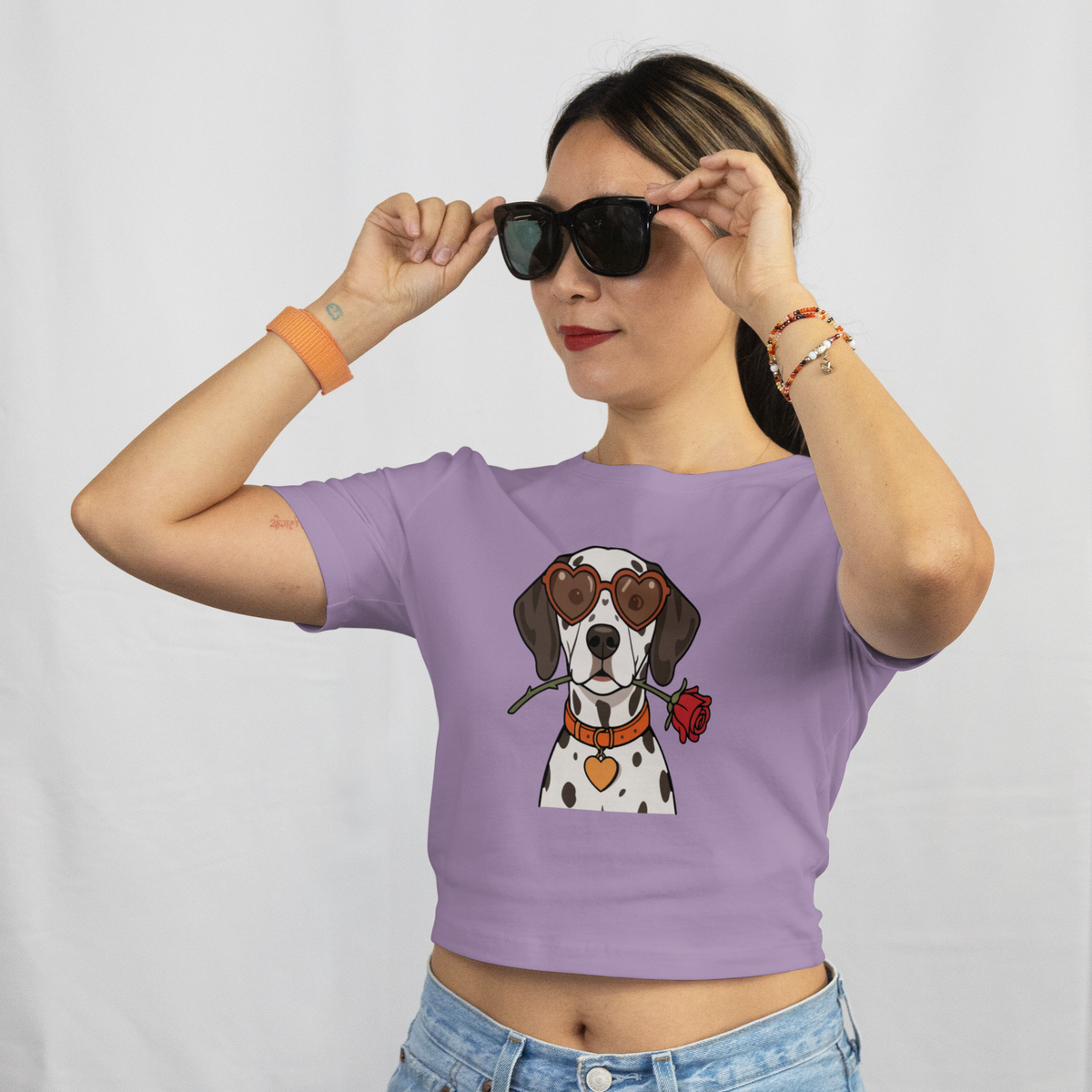 Saint Guas Mood Pet Capsule - Dalmatian Premium Crop T-Shirt