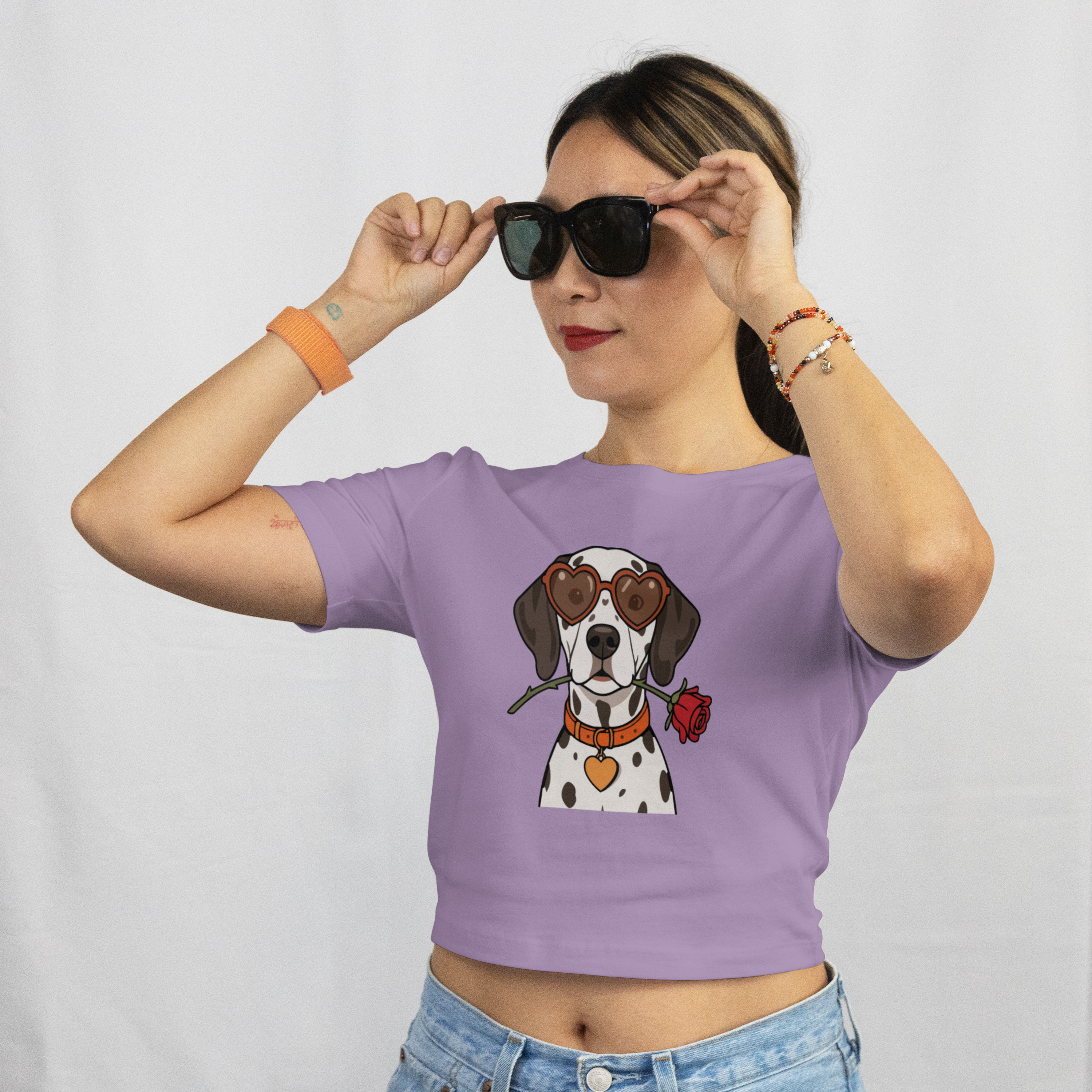 Saint Guas Mood Pet Capsule - Dalmatian Premium Crop T-Shirt