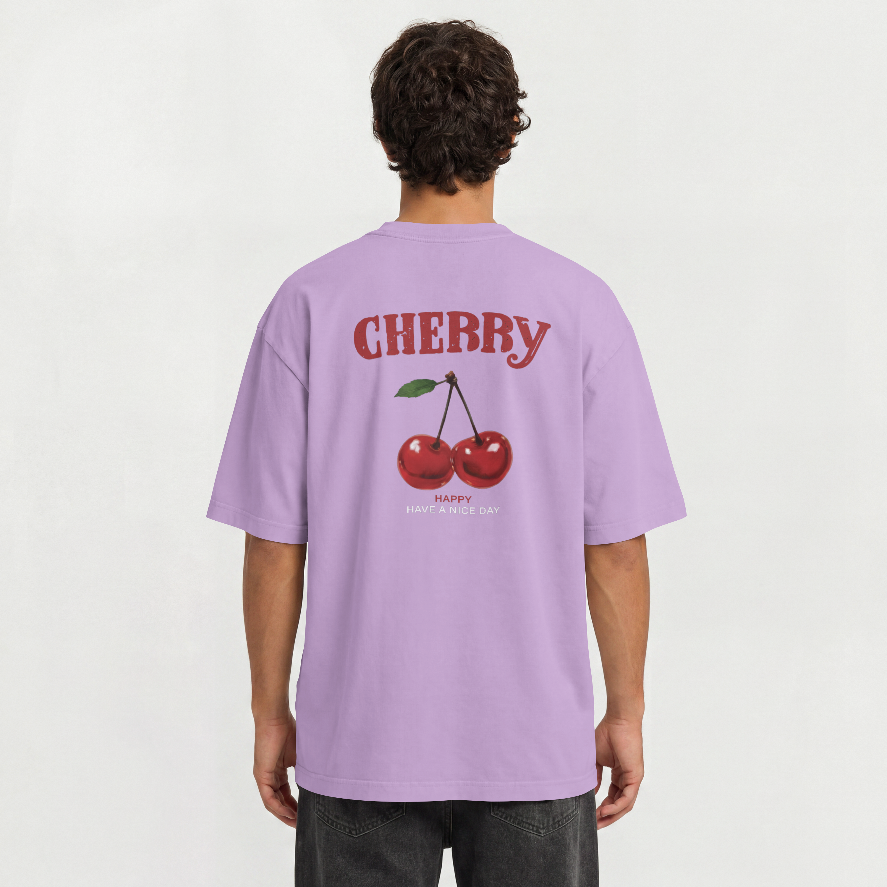 Saint Guas Statement Capsule – Cherry Premium Oversize T-Shirt