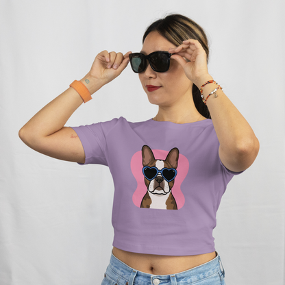 Saint Guas Mood Pet Capsule - Frenchie Premium Crop T-Shirt