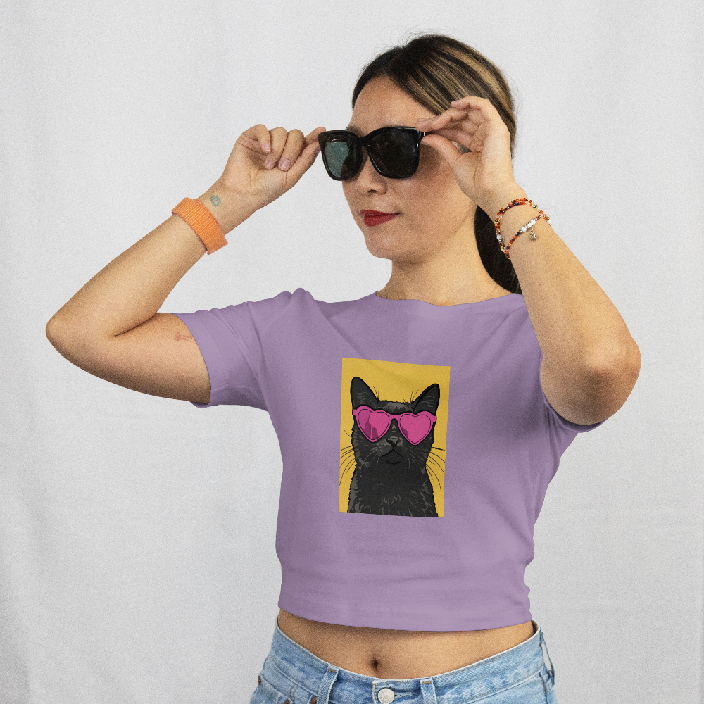 Saint Guas Mood Pet Capsule - Cat Club Premium Crop T-Shirt