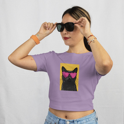 Saint Guas Mood Pet Capsule - Cat Club Premium Crop T-Shirt