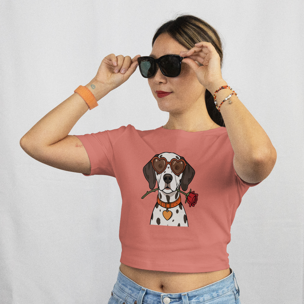 Saint Guas Mood Pet Capsule - Dalmatian Premium Crop T-Shirt