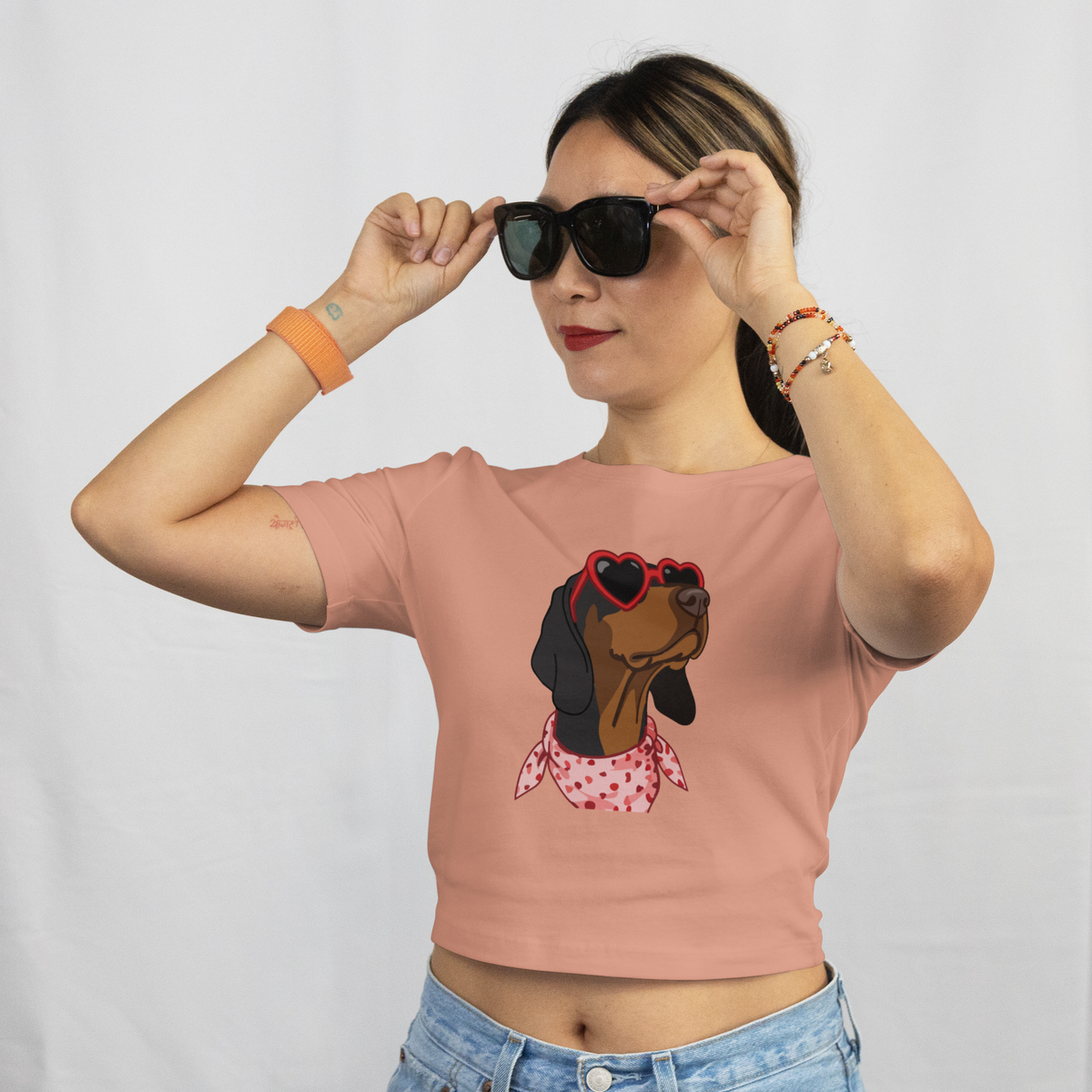 Saint Guas Mood Pet Capsule - Pointer Premium Crop T-Shirt