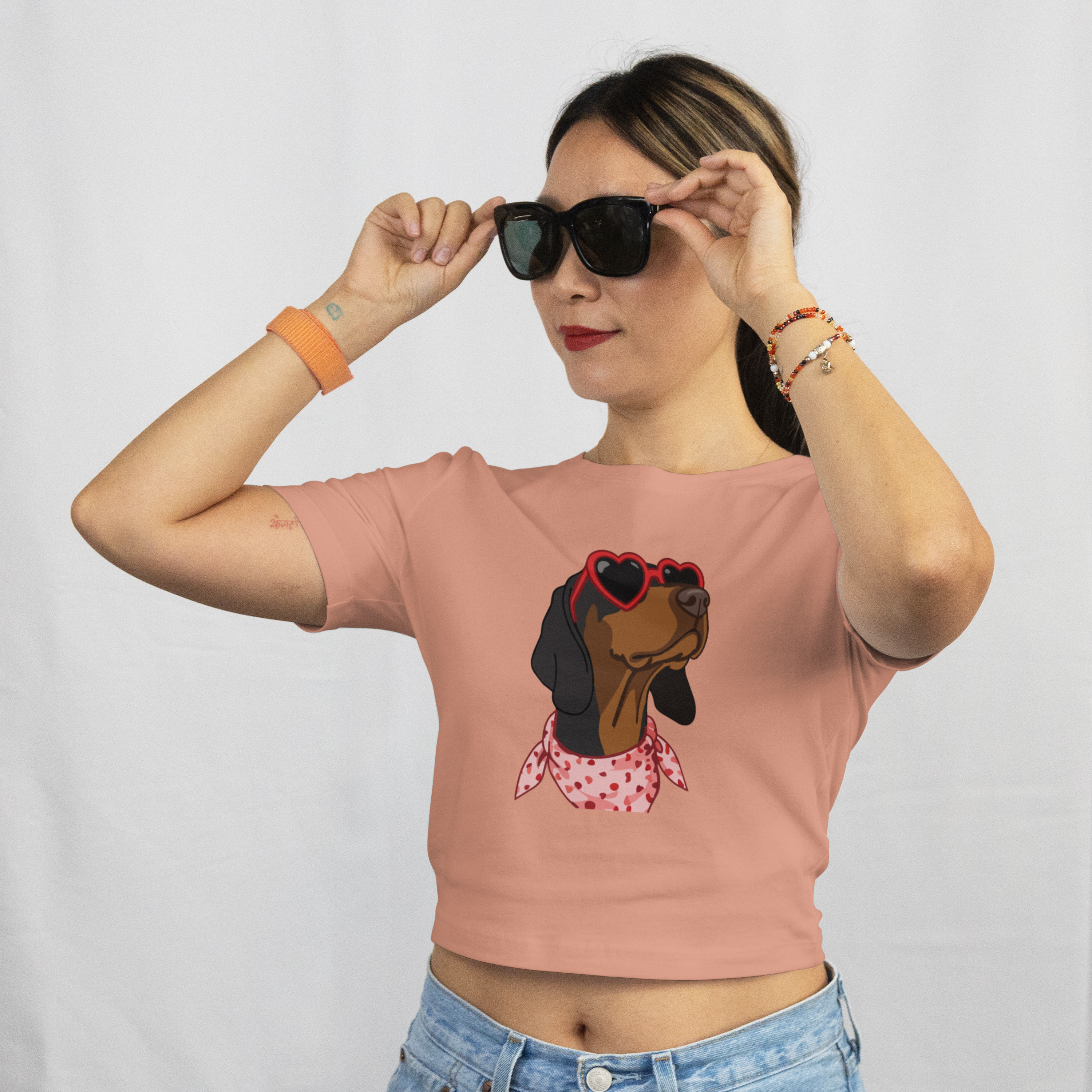 Saint Guas Mood Pet Capsule - Pointer Premium Crop T-Shirt