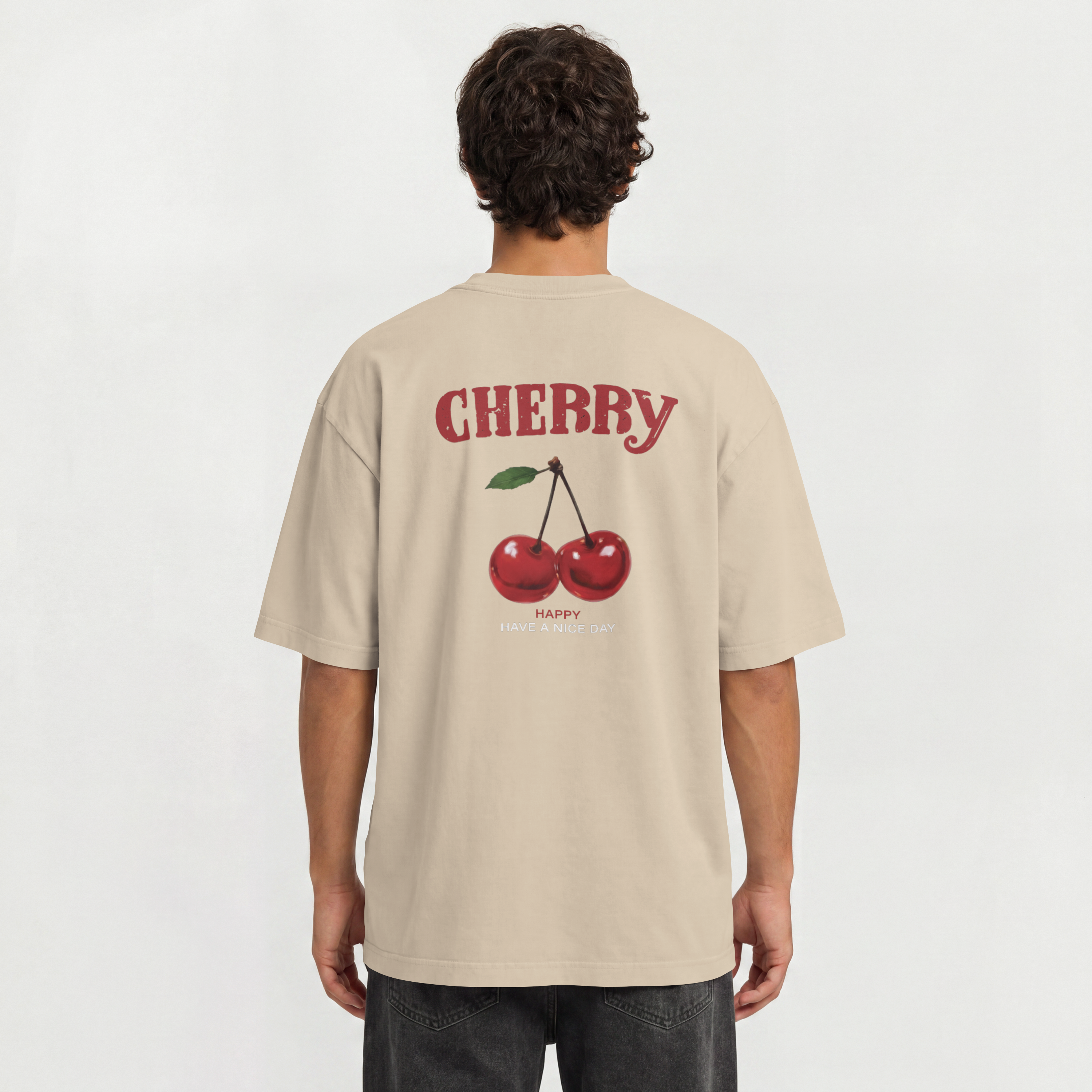 Saint Guas Statement Capsule – Cherry Premium Oversize T-Shirt