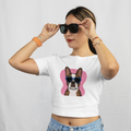 Saint Guas Mood Pet Capsule - Frenchie Premium Crop T-Shirt