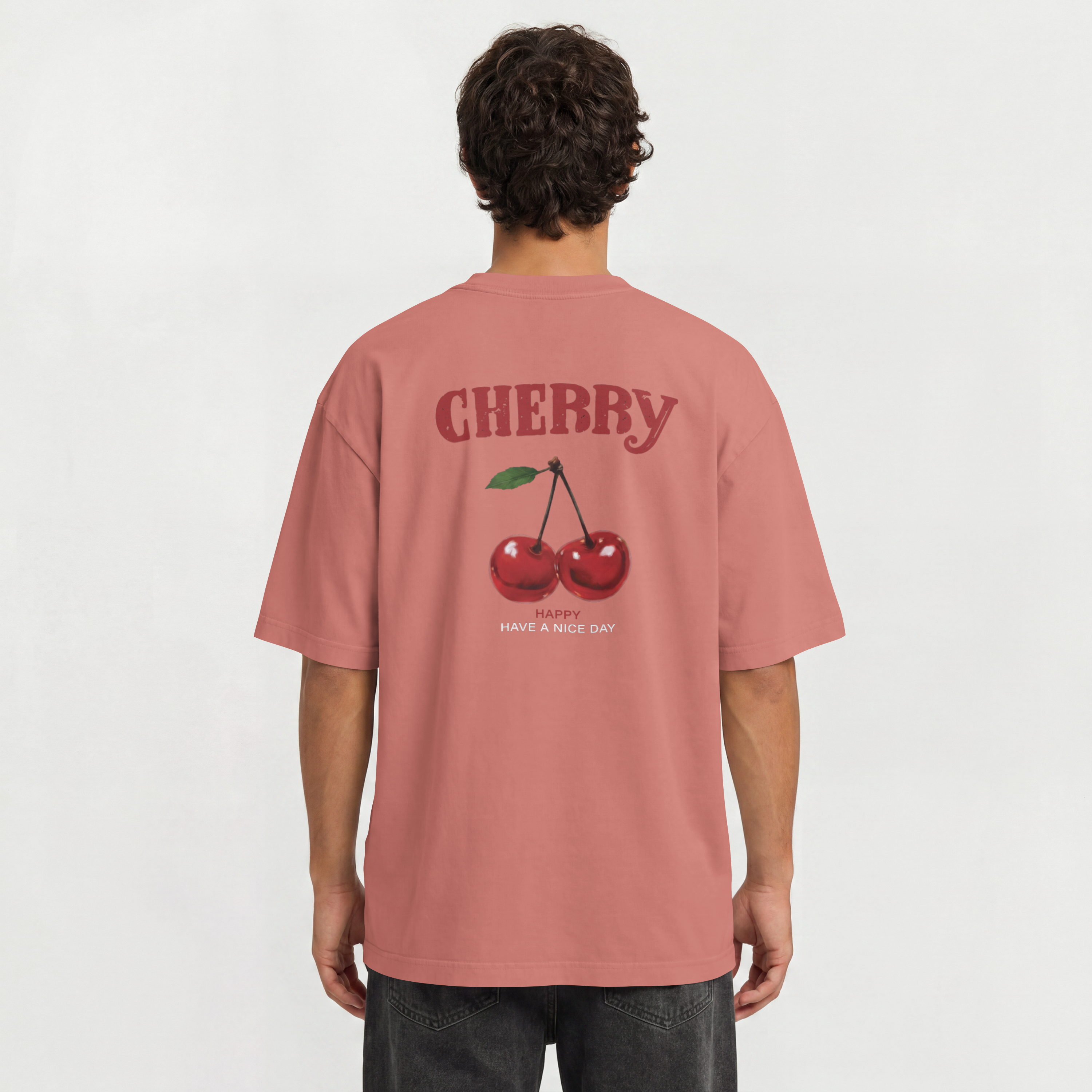 Saint Guas Statement Capsule – Cherry Premium Oversize T-Shirt