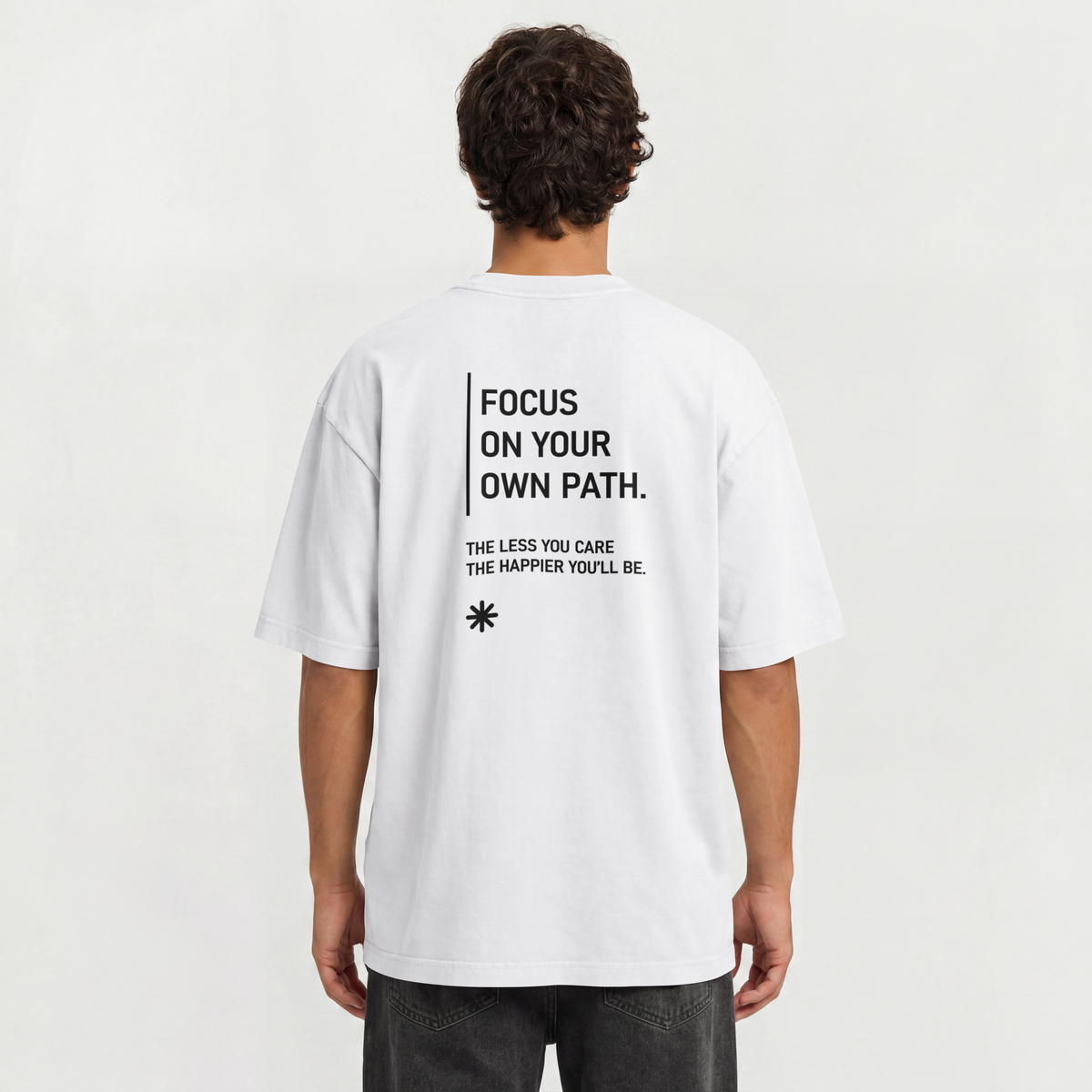 Saint Guas Statement Capsule – Focus On Your Path Premium Oversize T-Shirt
