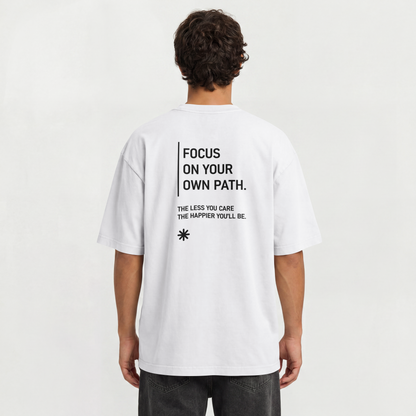 Saint Guas Statement Capsule – Focus On Your Path Premium Oversize T-Shirt