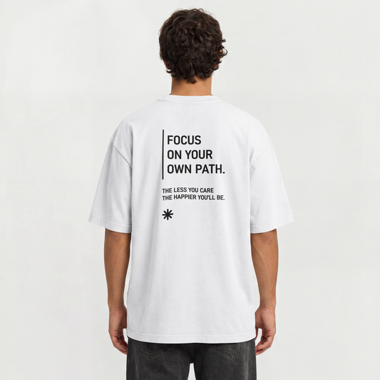 Saint Guas Statement Capsule – Focus On Your Path Premium Oversize T-Shirt