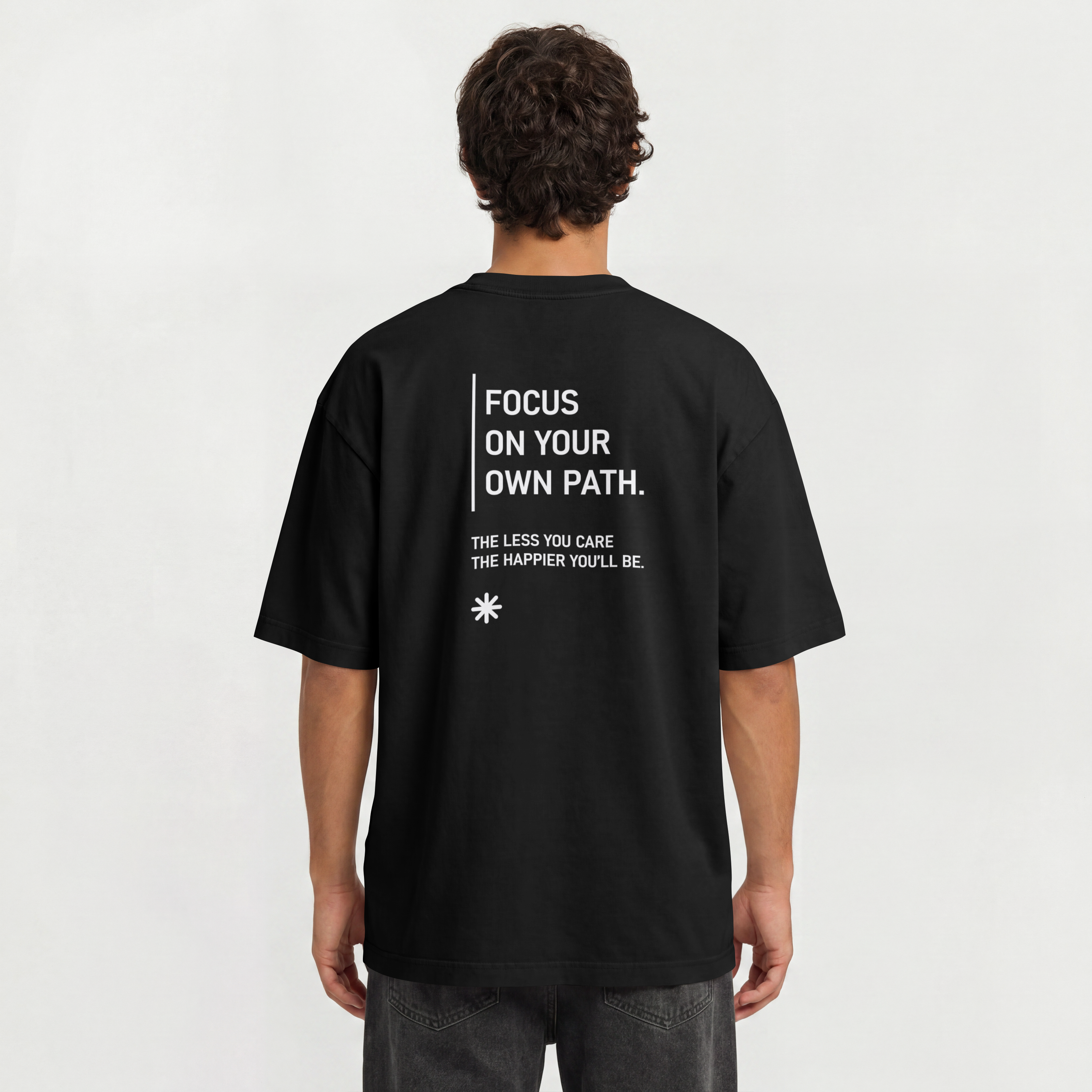 Saint Guas Statement Capsule – Focus On Your Path Premium Oversize T-Shirt