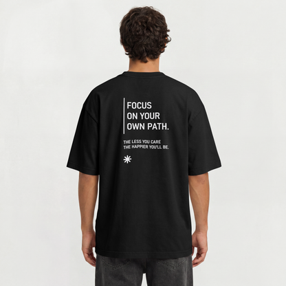 Saint Guas Statement Capsule – Focus On Your Path Premium Oversize T-Shirt