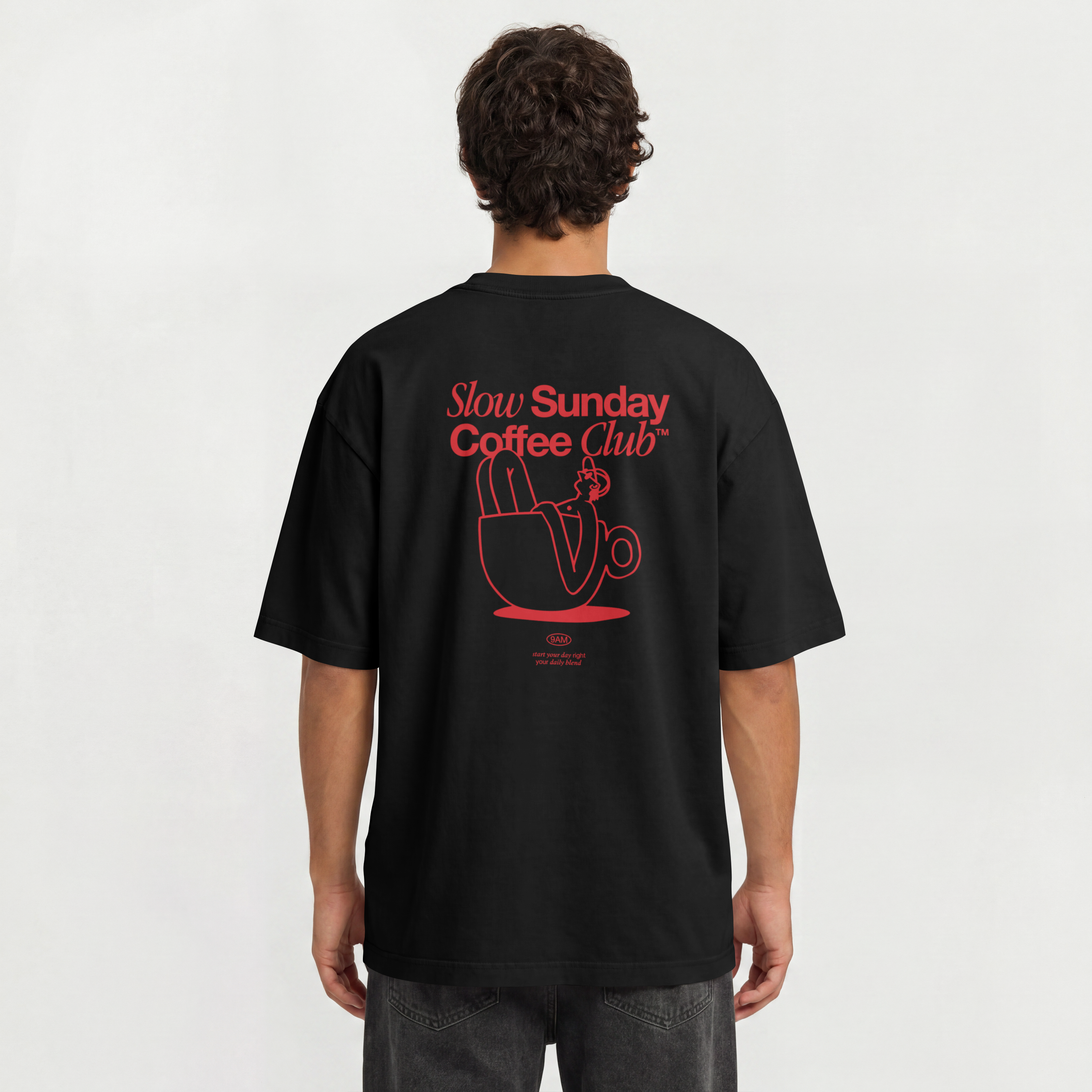 Saint Guas Statement Capsule – Slow Sunday Premium Oversize T-Shirt