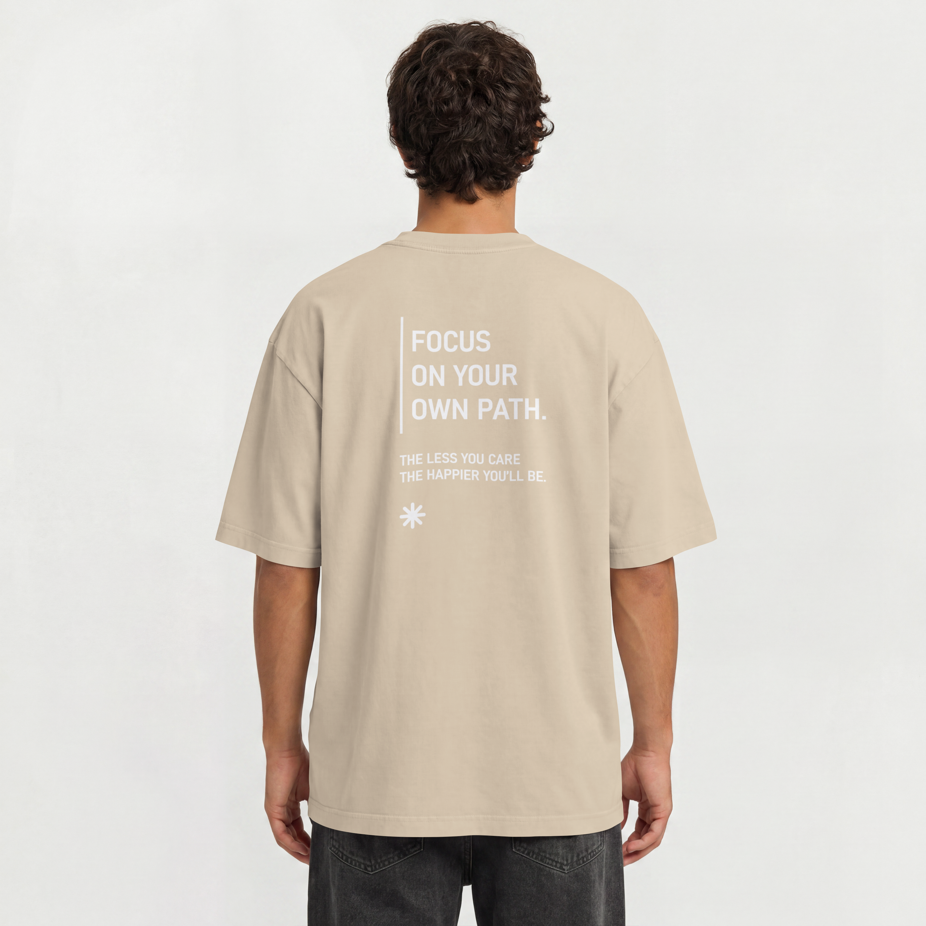 Saint Guas Statement Capsule – Focus On Your Path Premium Oversize T-Shirt