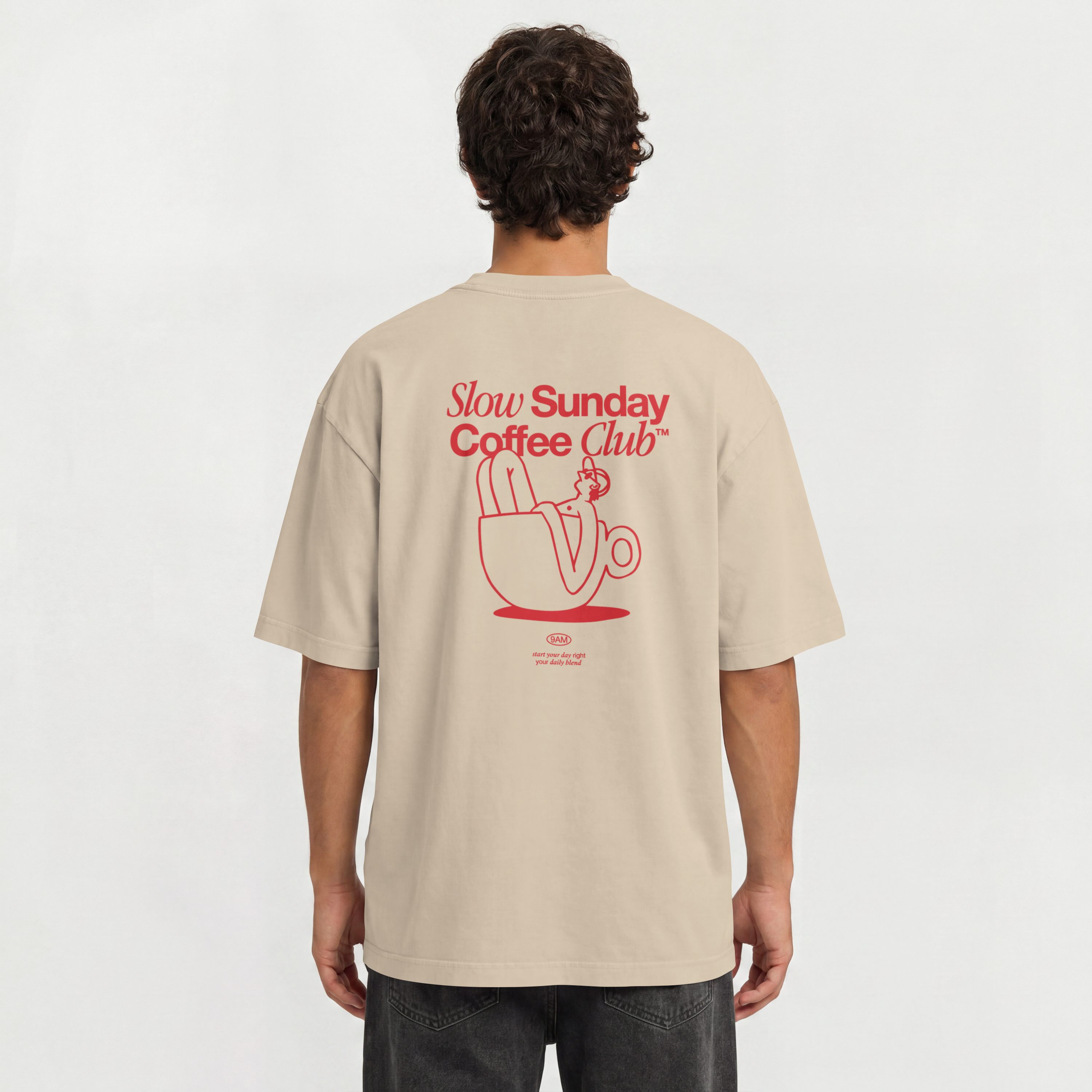 Saint Guas Statement Capsule – Slow Sunday Premium Oversize T-Shirt