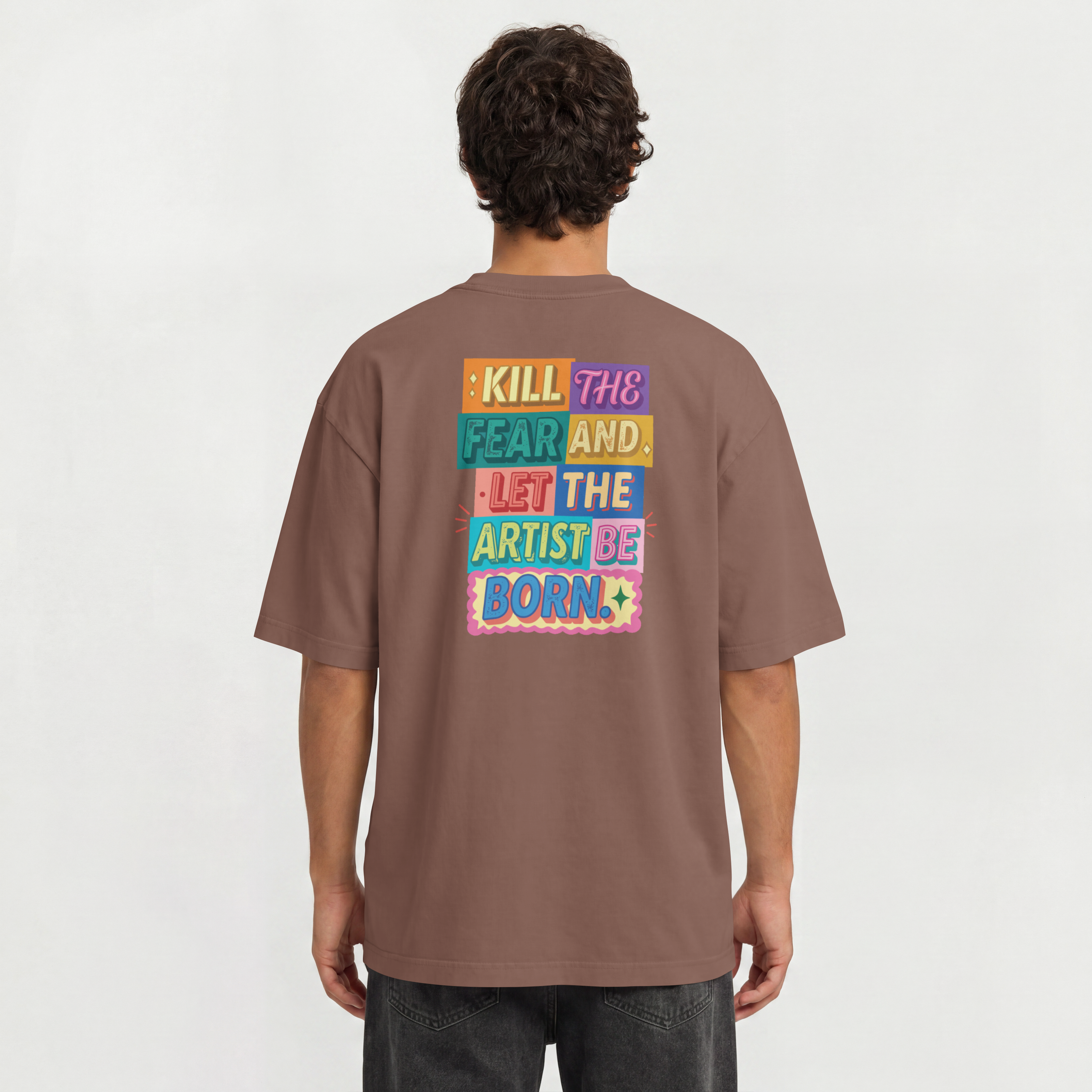 Saint Guas Statement Capsule – Espresso Girl Club Premium Oversize T-Shirt