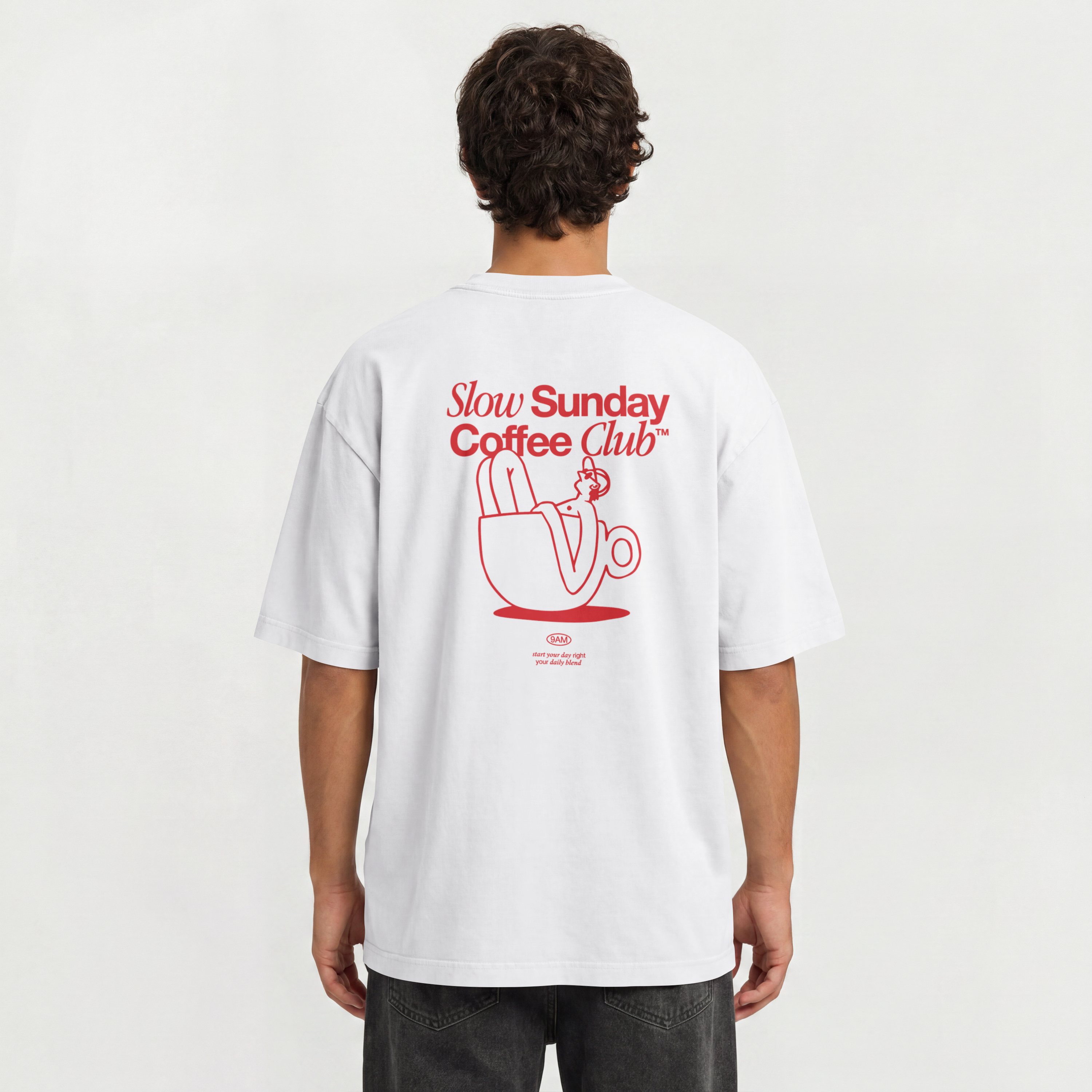 Saint Guas Statement Capsule – Slow Sunday Premium Oversize T-Shirt