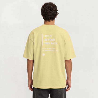 Saint Guas Statement Capsule – Focus On Your Path Premium Oversize T-Shirt