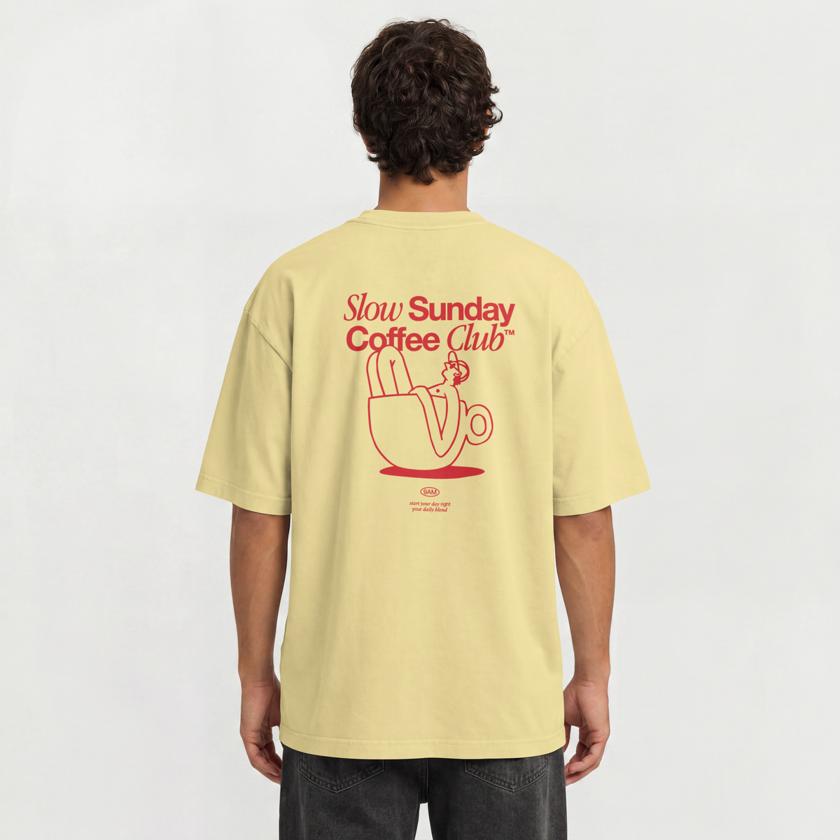 Saint Guas Statement Capsule – Slow Sunday Premium Oversize T-Shirt