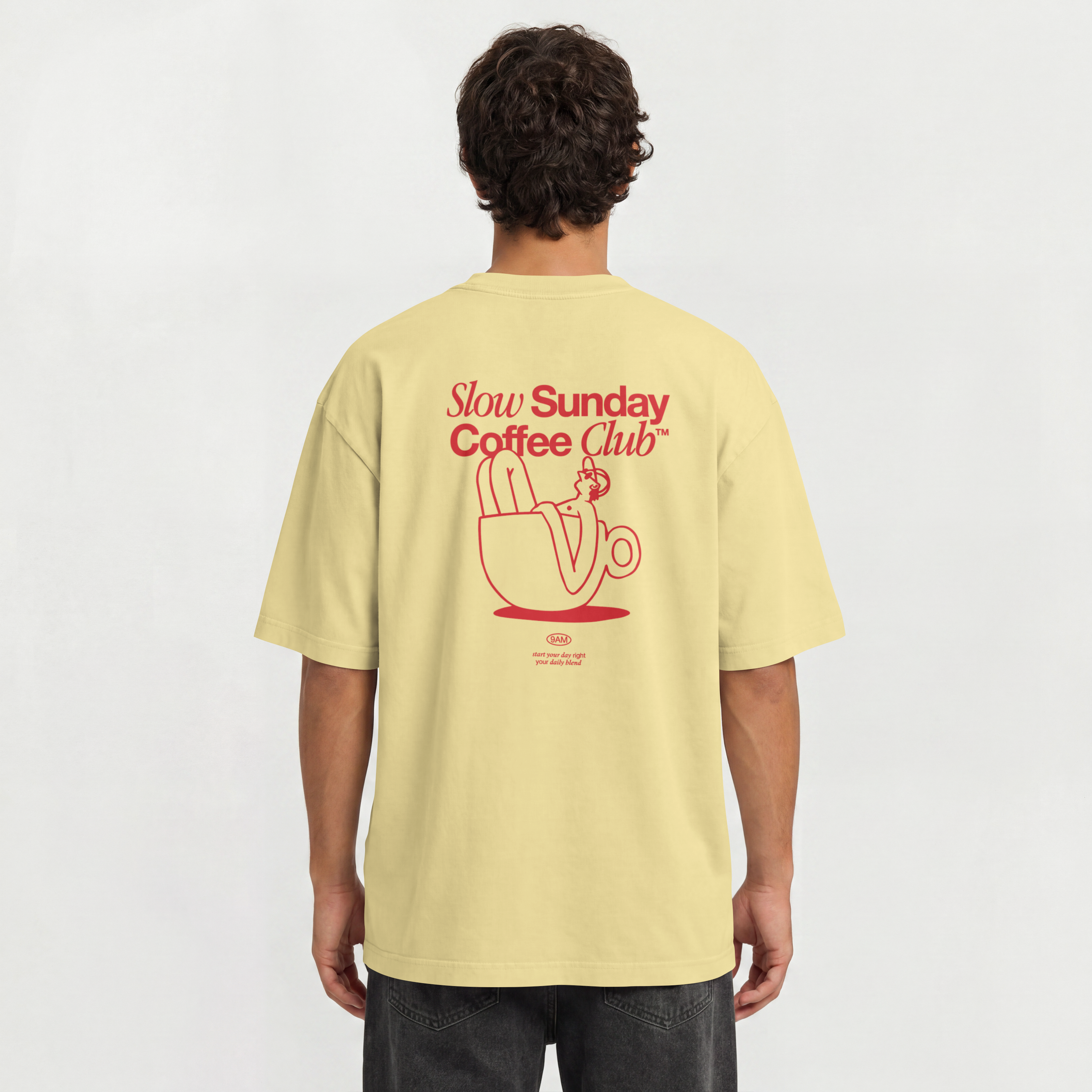 Saint Guas Statement Capsule – Slow Sunday Premium Oversize T-Shirt