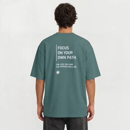Saint Guas Statement Capsule – Focus On Your Path Premium Oversize T-Shirt