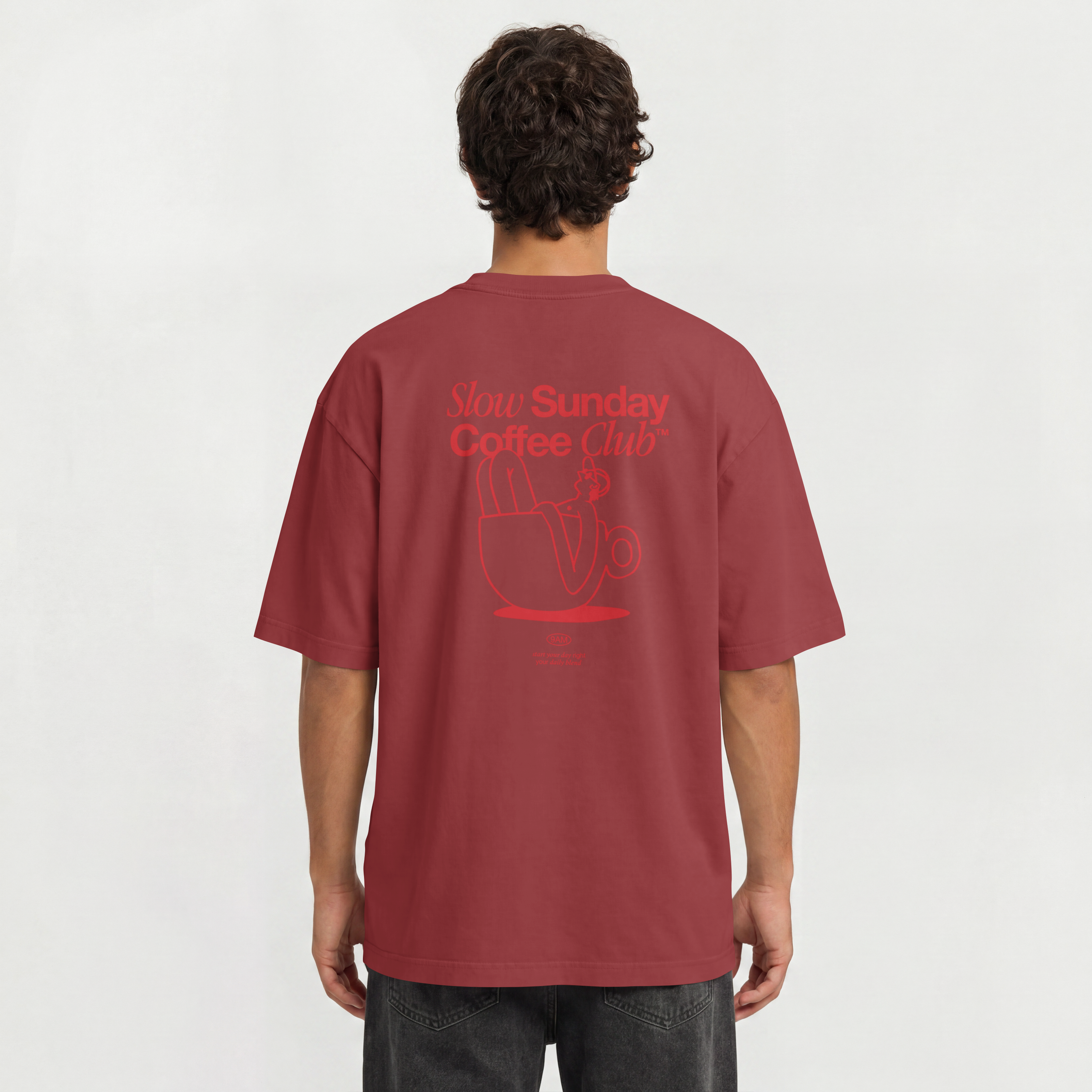 Saint Guas Statement Capsule – Slow Sunday Premium Oversize T-Shirt