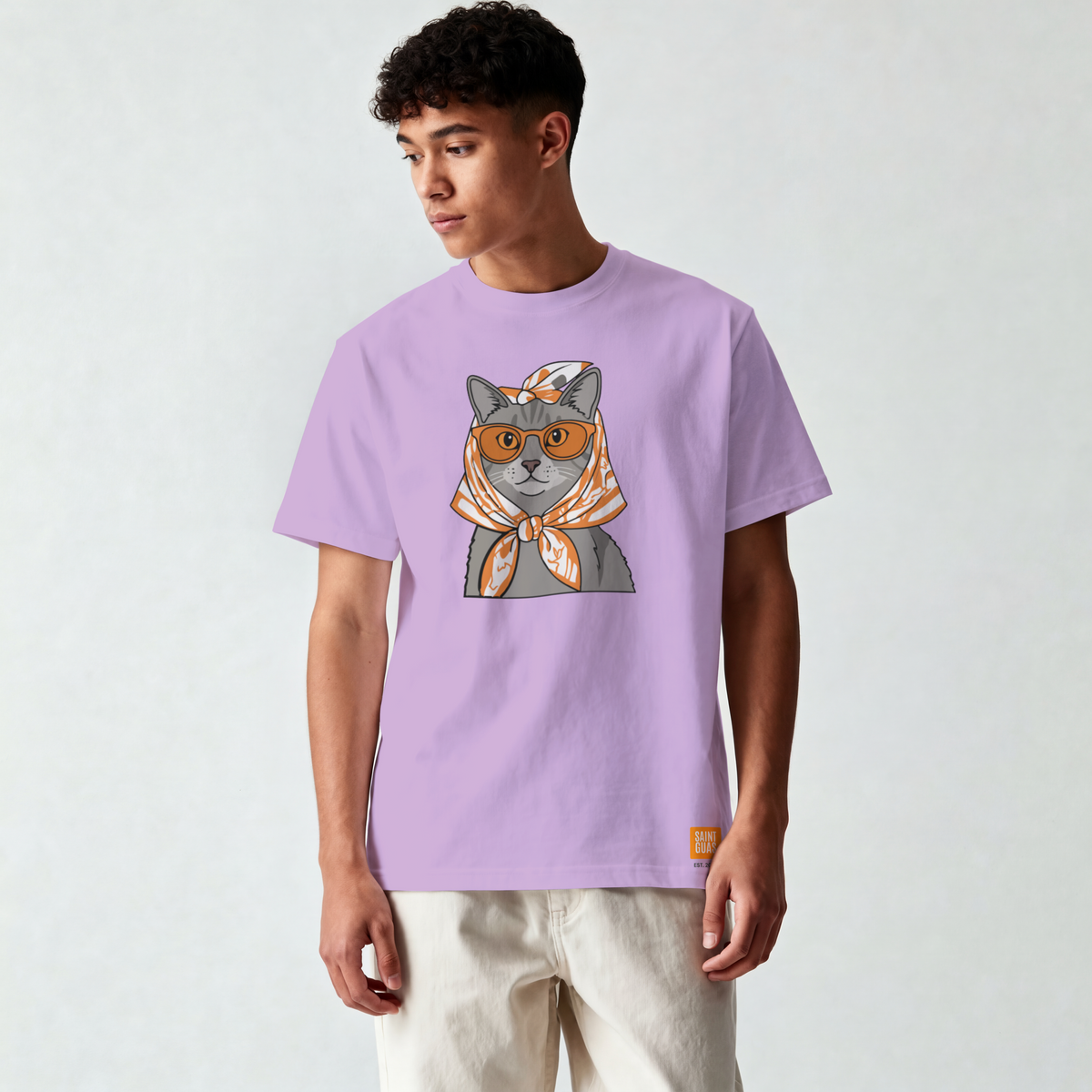 Saint Guas Mood Pet Capsule – Catue Premium Oversize T-Shirt