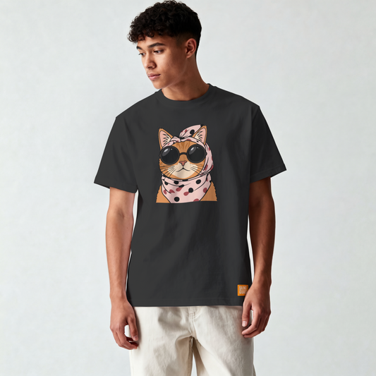 Saint Guas Mood Pet Capsule – Cool Cat Premium Oversize T-Shirt