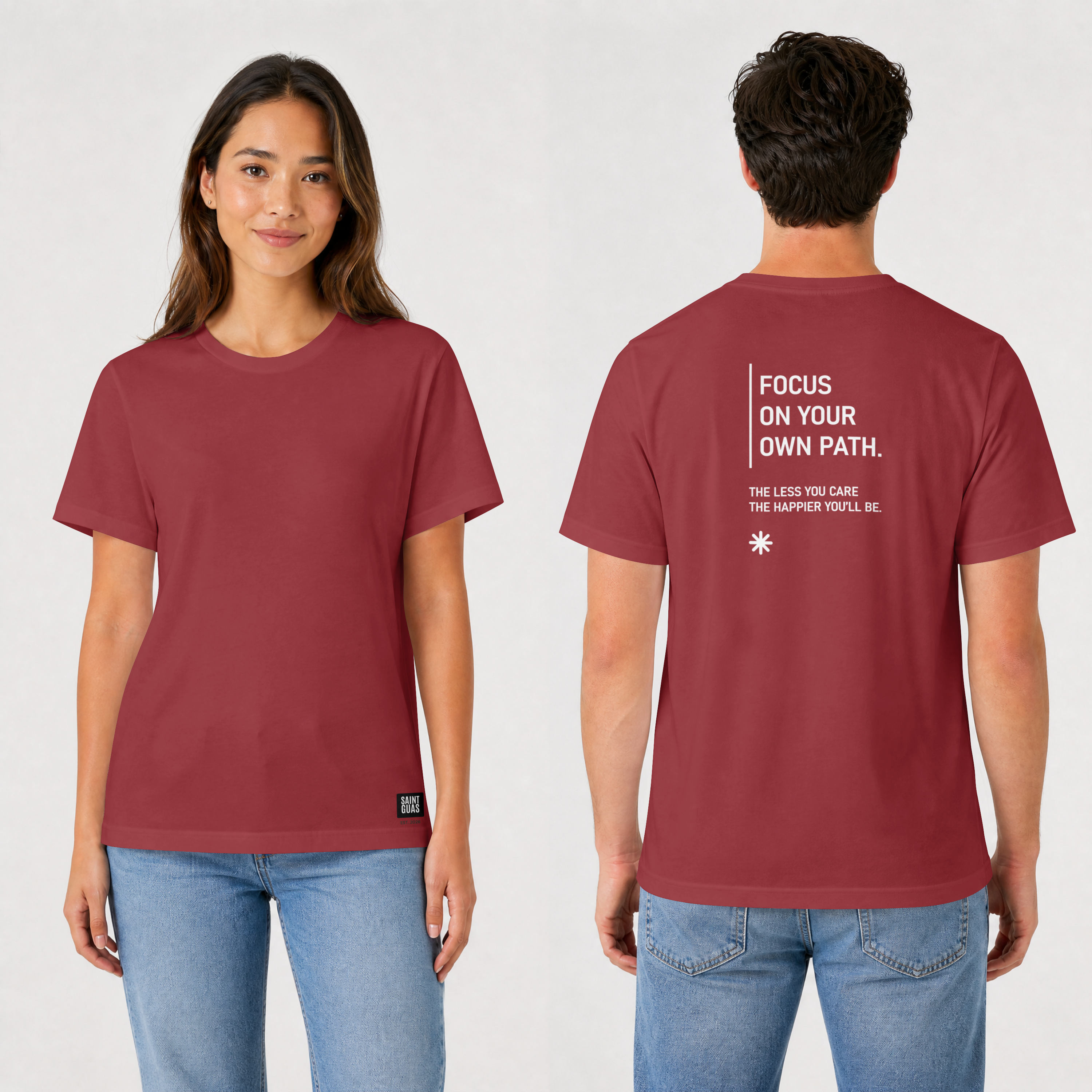 Saint Guas Mood Pet Capsule – Focus On Your Path Premium Regular T-Shirt