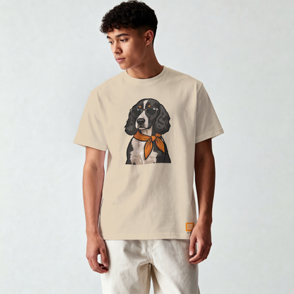 Saint Guas Mood Pet Capsule – Cocker Spaniel Premium Oversize T-Shirt
