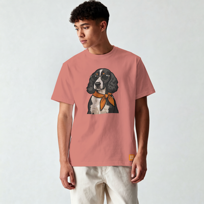 Saint Guas Mood Pet Capsule – Cocker Spaniel Premium Oversize T-Shirt