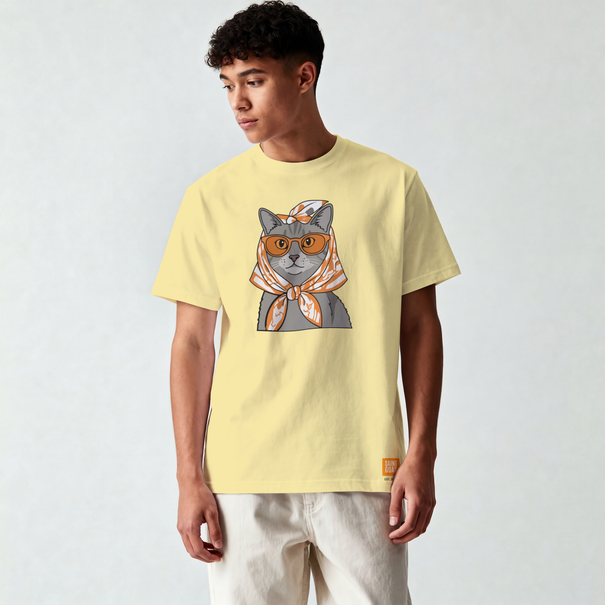 Saint Guas Mood Pet Capsule – Catue Premium Oversize T-Shirt
