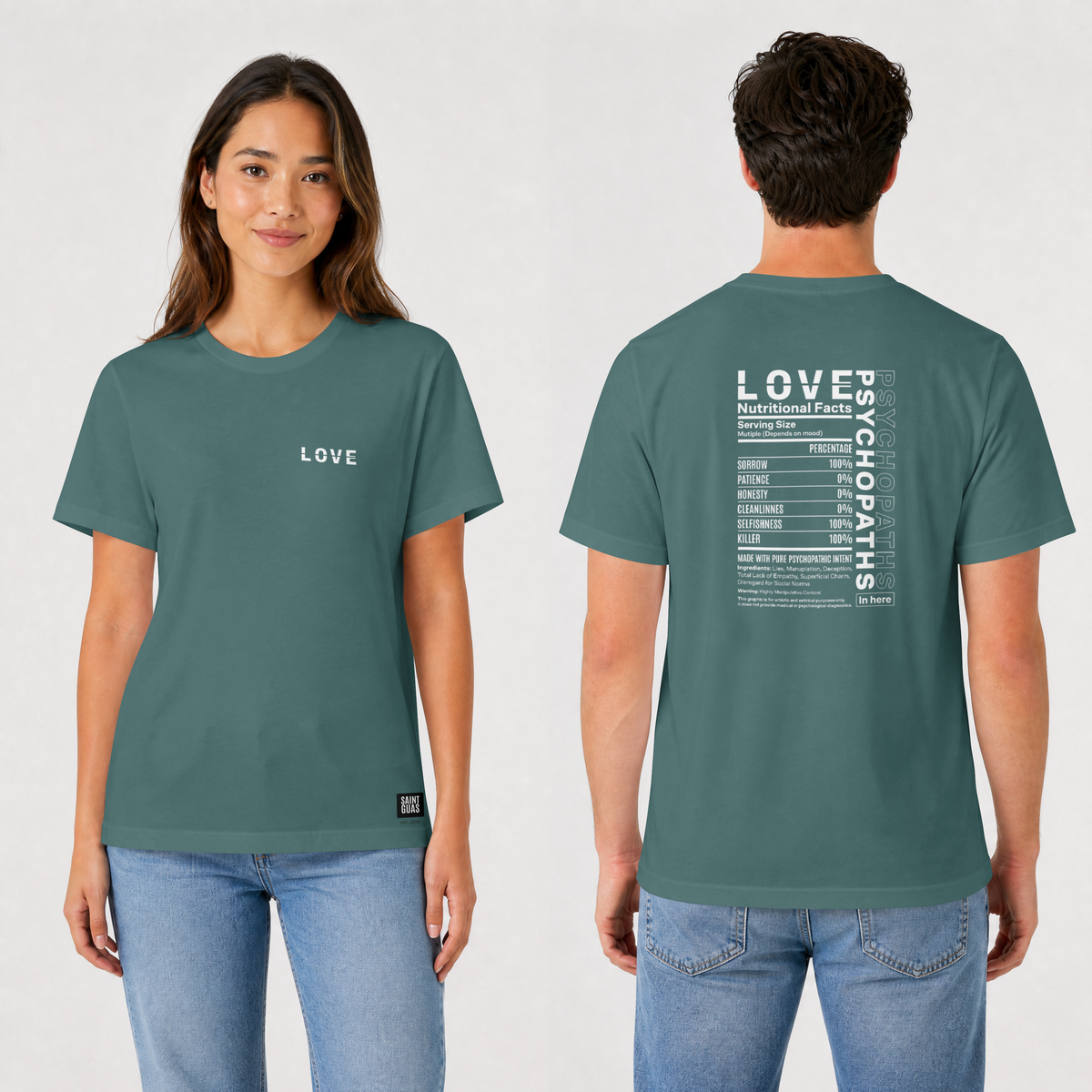 Saint Guas Statement Capsule – Love Premium Regular T-Shirt