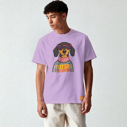 Saint Guas Mood Pet Capsule – Dachshund Premium Oversize T-Shirt