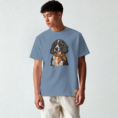 Saint Guas Mood Pet Capsule – Cocker Spaniel Premium Oversize T-Shirt