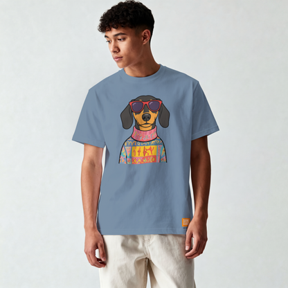 Saint Guas Mood Pet Capsule – Dachshund Premium Oversize T-Shirt