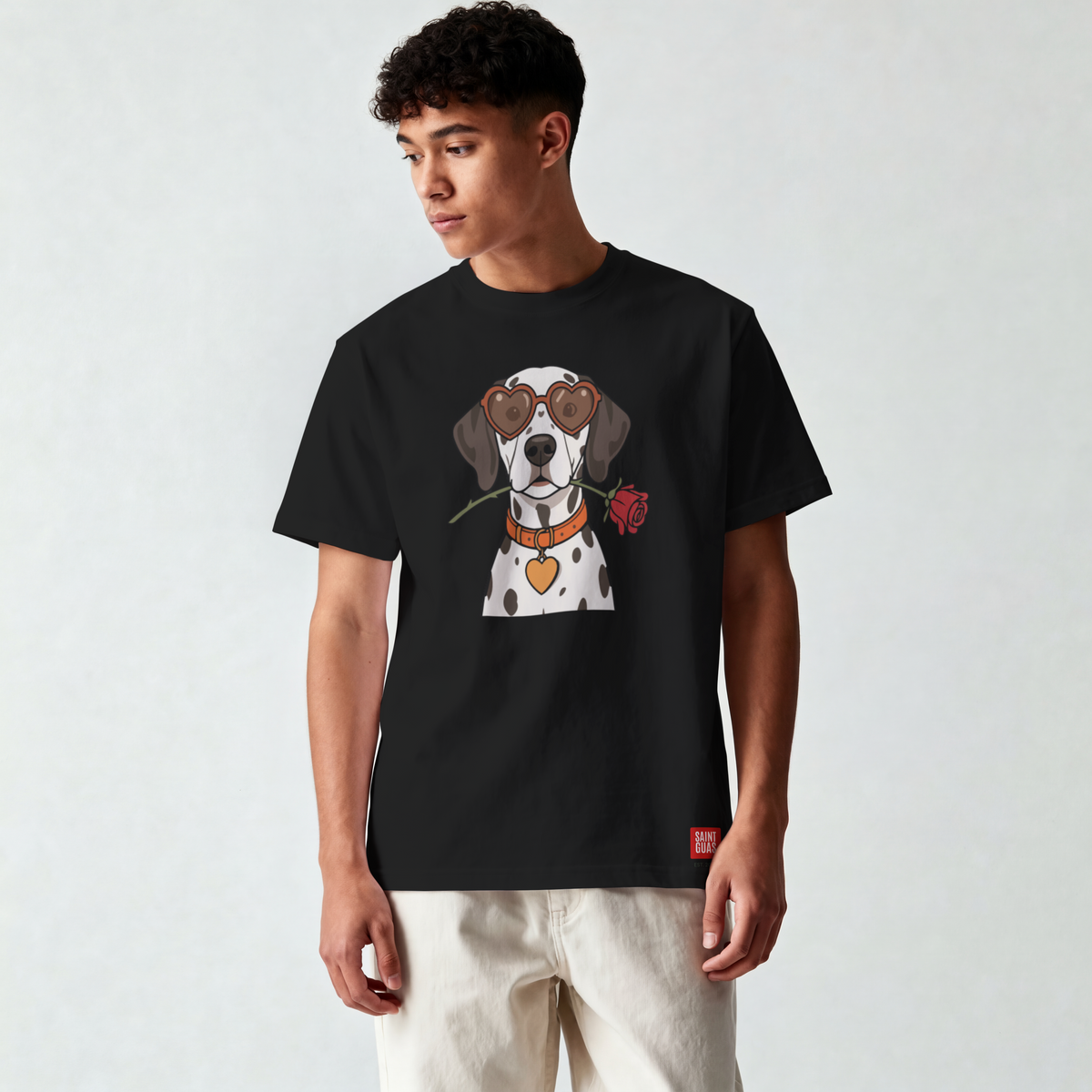 Saint Guas Mood Pet Capsule – Dalmatian Premium Oversize T-Shirt