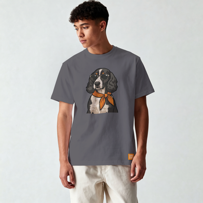 Saint Guas Mood Pet Capsule – Cocker Spaniel Premium Oversize T-Shirt