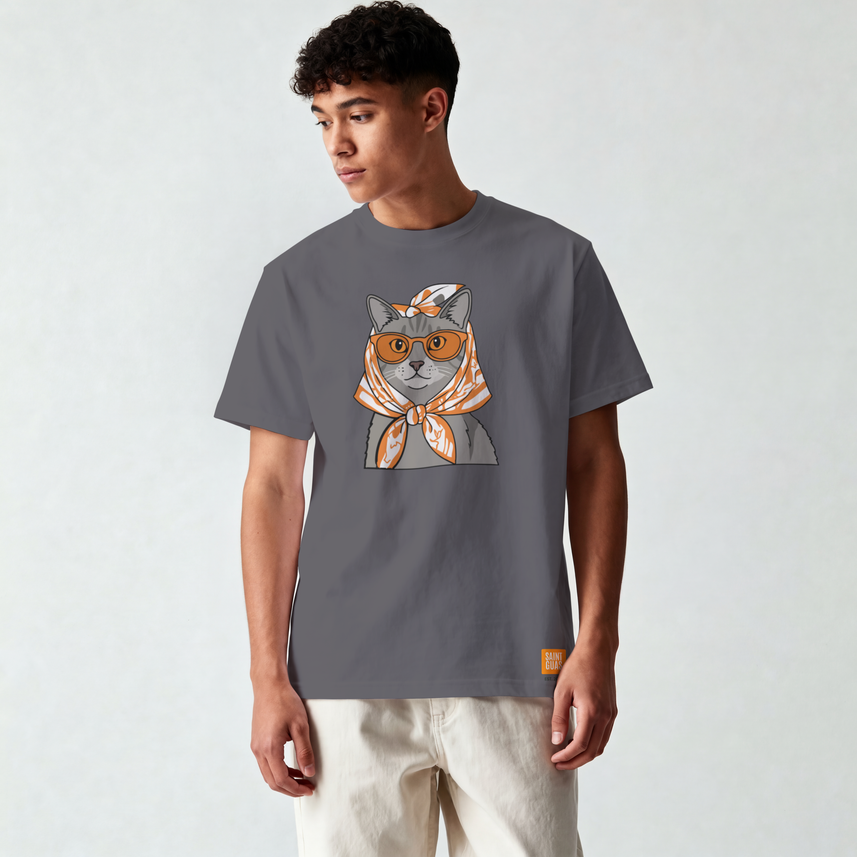Saint Guas Mood Pet Capsule – Catue Premium Oversize T-Shirt