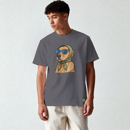 Saint Guas Mood Pet Capsule – Golden Retriever Premium Oversize T-Shirt